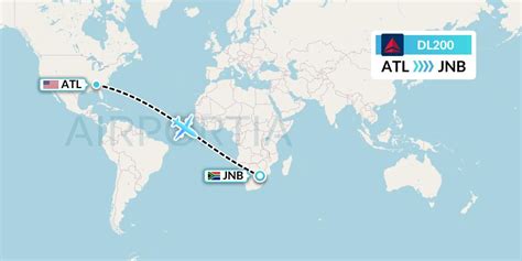 delta flight 200 atlanta johannesburg.